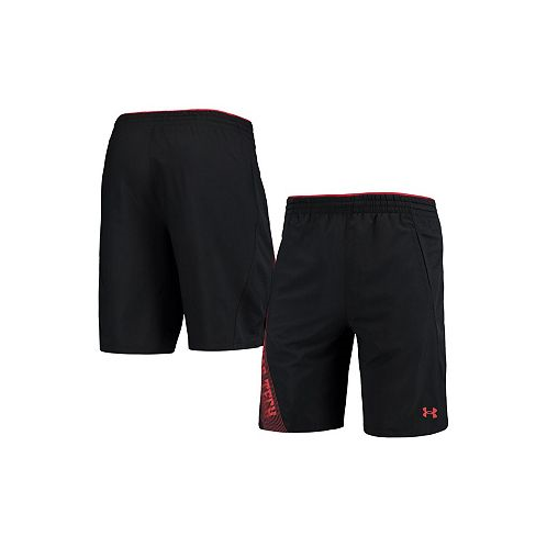 Under Armour Mens Black Texas Tech Red Raiders 2021 Sideline Woven Shorts
