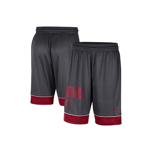 Nike Mens Charcoal Cardinal Arkansas Razorbacks Fast Break Shorts