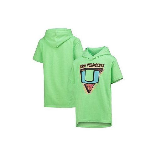 Outerstuff Big Boys Green Miami Hurricanes Game On Neon Daze Hoodie T-shirt