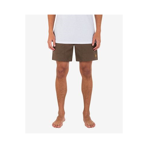 Hurley Mens Baja Slub Volley Drawcord Shorts