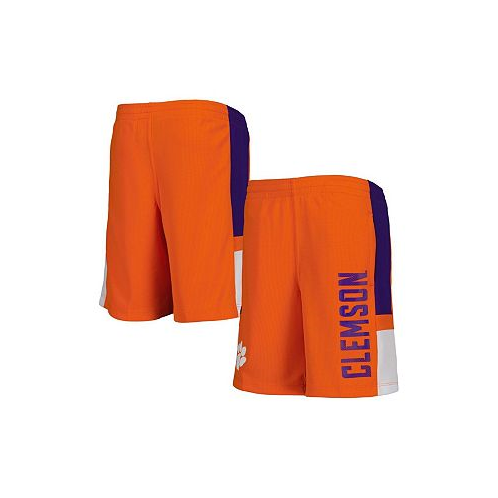 Outerstuff Big Boys Orange Clemson Tigers Lateral Mesh Performance Shorts