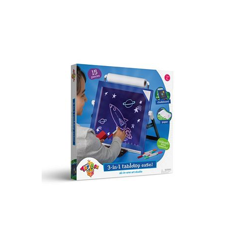 Geoffreys Toy Box Kids Art Tabletop 3 in 1 LED Easel Set