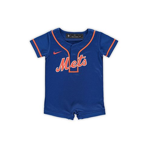 Nike Newborn and Infant Boys and Girls Royal New York Mets Official Jersey Romper