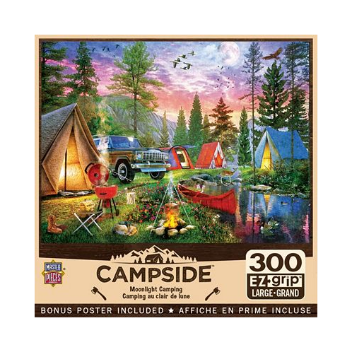 Masterpieces Campside - Moonlight Camping 300 Piece EZ Grip Puzzle