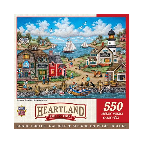Masterpieces Heartland - Dockside Activities 550 Piece Jigsaw Puzzle