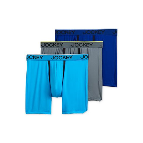 Jockey Mens Chafe Proof Pouch Microfiber 7 Boxer Brief - 3 Pack