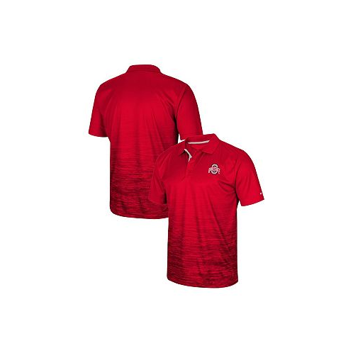Colosseum Mens Scarlet Ohio State Buckeyes Marshall Polo Shirt