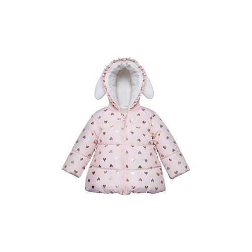 Rokka&Rolla Baby Girls Baby Soft Fleece Lined Puffer Jacket Winter Coat
