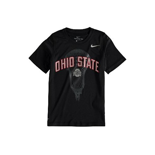 Nike Big Boys Black Ohio State Buckeyes Lacrosse Performance T-shirt