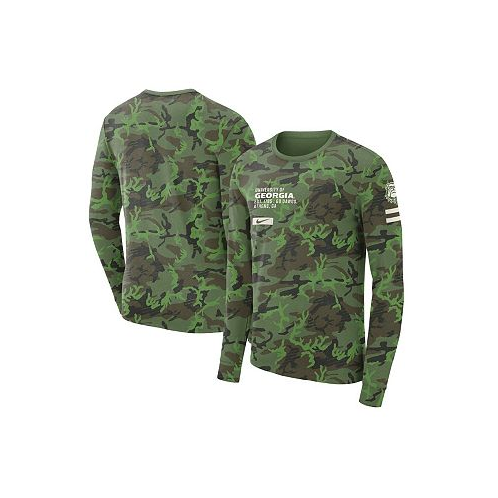 Nike Mens Camo Georgia Bulldogs Military-Inspired Long Sleeve T-shirt