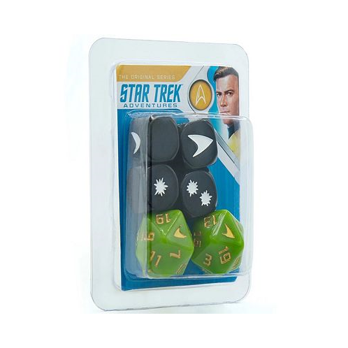 Modiphius Entertainment Star Trek Adventures Captain Kirks Tunic Roleplaying Dice Set 6 Piece