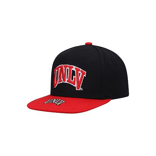 Mitchell & Ness Big Boys Black and Red UNLV Rebels Logo Bill Snapback Hat