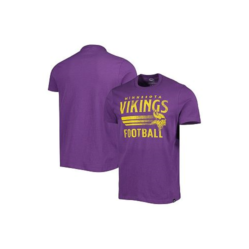47 Brand Mens Purple Minnesota Vikings Wordmark Rider Franklin T-shirt