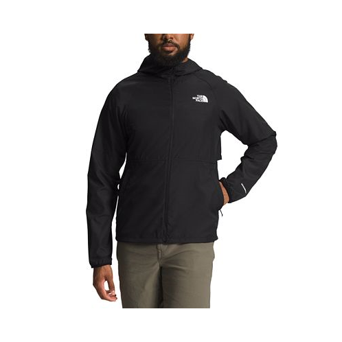 The North Face Mens Flyweight Packable Hooded Windbreaker