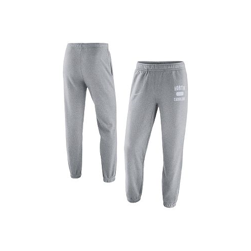 Nike Mens Heathered Gray North Carolina Tar Heels Saturday Fleece Pants