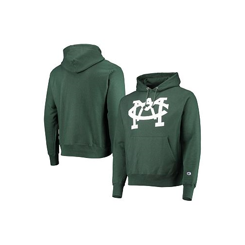 Champion Mens Green Michigan State Spartans Vault Logo Reverse Weave Pullover Hoodie