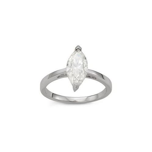 Charles & Colvard Moissanite Marquise Solitaire Ring (1 3/4 ct. t.w. Diamond Equivalent) in Sterling Silver
