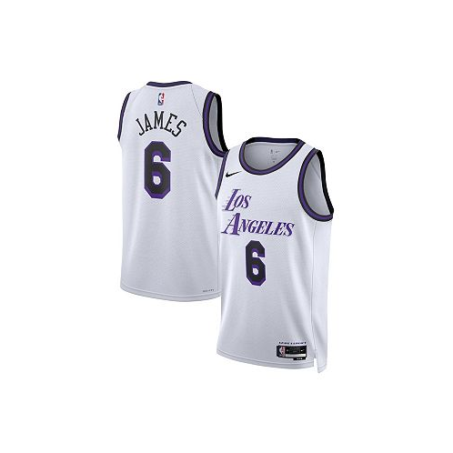 Nike Mens and Womens LeBron James White Los Angeles Lakers 2022/23 Swingman Jersey - City Edition