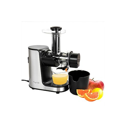 MegaChef Masticating Slow Juicer Extractor with Reverse Function Cold Press Machine with Quiet Motor