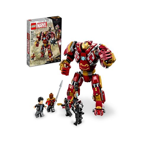 LEGO Super Heroes Marvel 76247 The Hulkbuster: The Battle of Wakanda Toy Building Set with Bruce Banner Okoye & 2 Outriders Minifigures