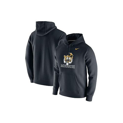 Nike Mens Black Missouri Tigers Vintage-Like School Logo Pullover Hoodie