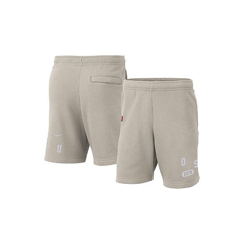 Nike Mens Cream Ohio State Buckeyes Fleece Shorts