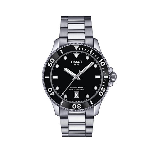 Tissot Mens Swiss Seastar 1000 Stainless Steel Bracelet Watch 40mm
