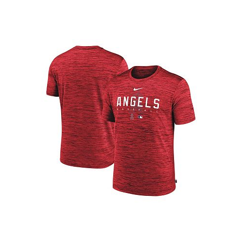 Nike Mens Red Los Angeles Angels Authentic Collection Velocity Performance Practice T-shirt