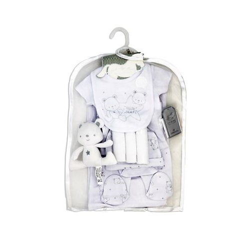 Rock-A-Bye Baby Boutique Baby Boys or Baby Girls Bear Layette Gift 10 Piece Set