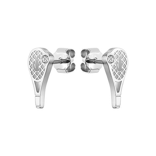 Lacoste Stainless Steel Tennis Racket Earrings
