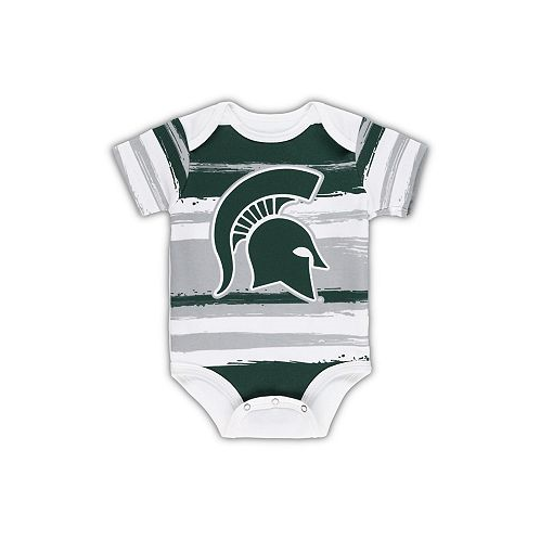 Outerstuff Newborn and Infant Boys and Girls White Michigan State Spartans Team Favorite Bodysuit