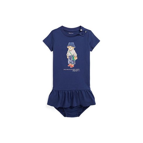 Polo Ralph Lauren Baby Girls Polo Bear Jersey T Shirt Dress