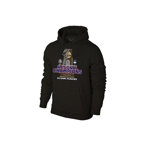 Original Retro Brand Mens Black UConn Huskies 2023 NCAA Mens Basketball National Champions Pullover Hoodie
