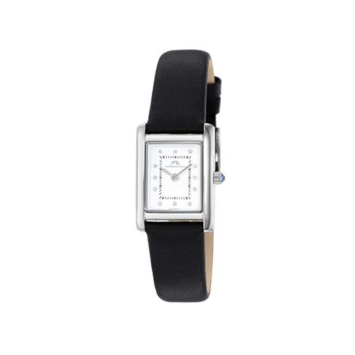 Porsamo Bleu Womens Karolina Diamond Genuine Leather Band Watch 1081AKAL