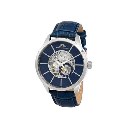 Porsamo Bleu Mens Cassius Automatic Genuine Leather Band Watch 802ACAL