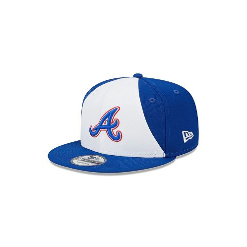 New Era Big Boys and Girls White Royal Atlanta Braves 2023 City Connect 9FIFTY Snapback Adjustable Hat