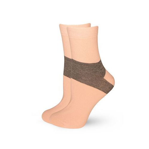 LECHERY Womens European Made Heel-Stripe Pattern Cotton Socks