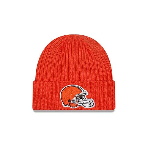 New Era Big Boys and Girls Orange Cleveland Browns Core Classic Cuffed Knit Hat