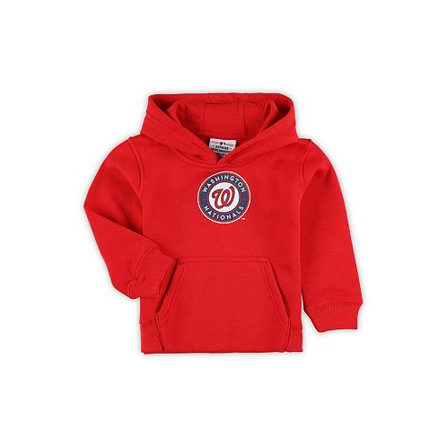 Outerstuff Toddler Boys and Girls Red Washington Nationals Team Primary Logo Fleece Pullover Hoodie