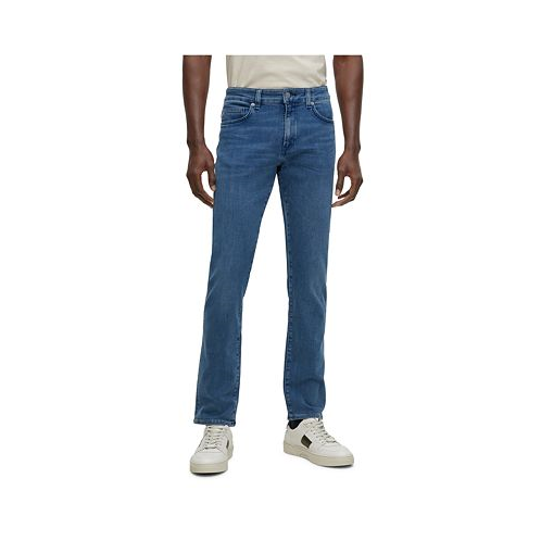 Hugo Boss Mens Italian Denim Slim-Fit Jeans