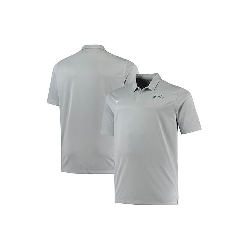 Nike Mens Heathered Gray Michigan State Spartans Big and Tall Performance Polo Shirt