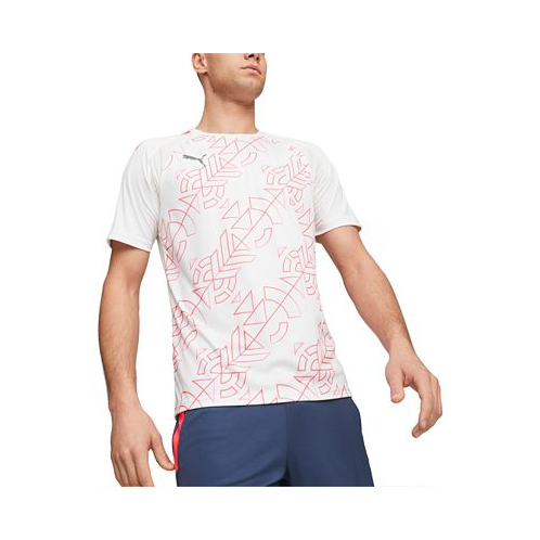 Puma Mens TeamLIGA Printed Crewneck Short-Sleeve T-Shirt