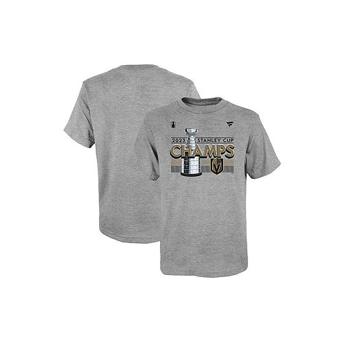 Fanatics Big Boys Heather Gray Vegas Golden Knights 2023 Stanley Cup Champions Locker Room T-shirt