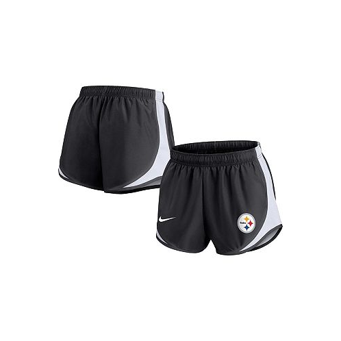 Nike Womens Black Pittsburgh Steelers Tempo Shorts