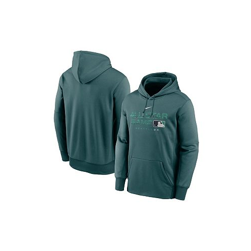 Nike Mens Teal 2023 MLB All Star Game Therma Fleece Pullover Hoodie