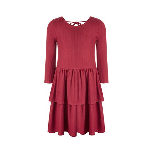Epic Threads Big Girls Ribbed-Knit Tiered Ruffled Dress