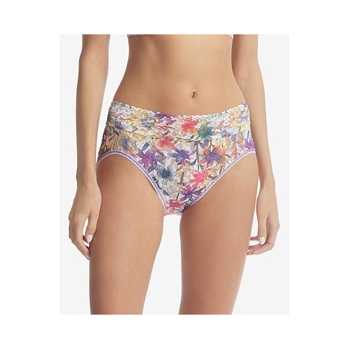 Hanky Panky Womens Printed Signature Lace French Brief Underwear