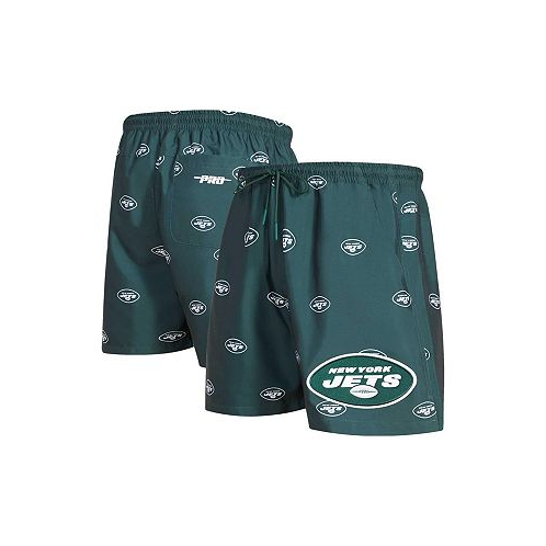 Pro Standard Mens Green New York Jets Allover Print Mini Logo Shorts