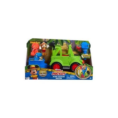 Mickey Mouse Disney Junior Dino Safari Rover 6-Piece Play Figures and Vehicle Playset