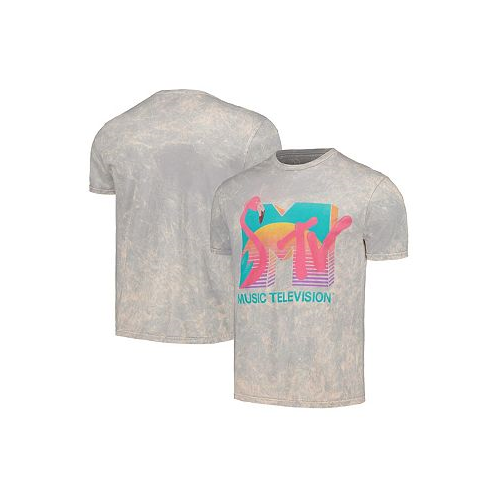 Philcos Mens Gray MTV Flamingo Washed T-shirt